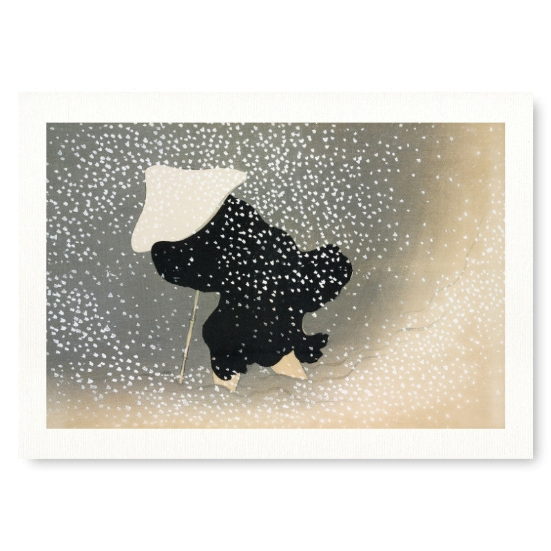 Japansk affisch - Snöstorm A3