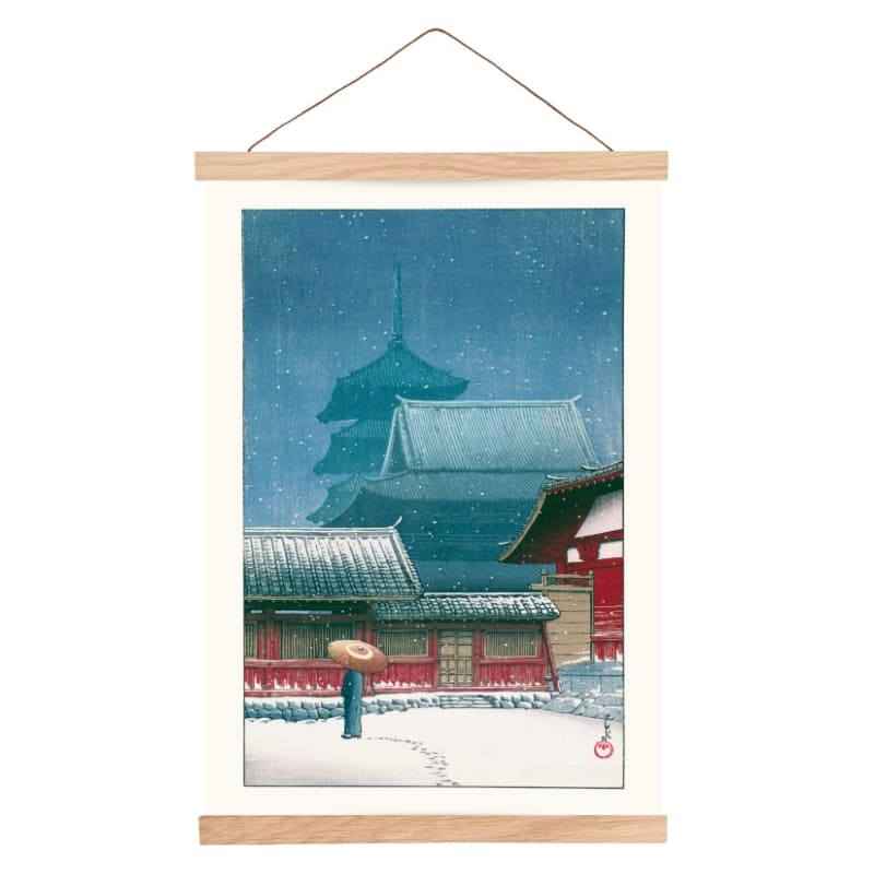 Japansk affisch - Tennoji Tempel A3