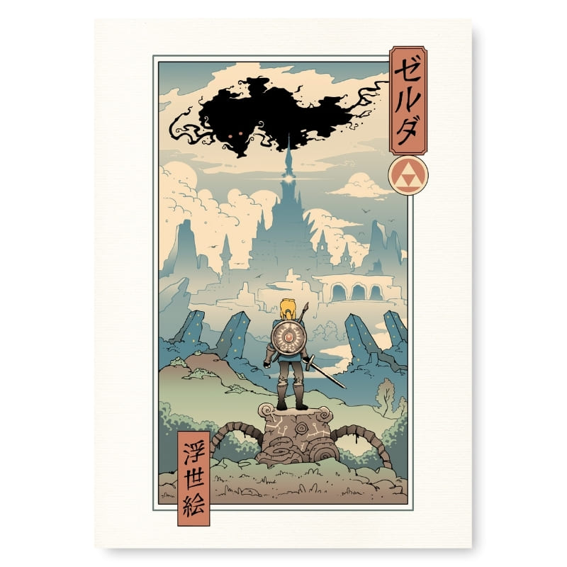 Japansk affisch Ukiyo-e - Legenden A3