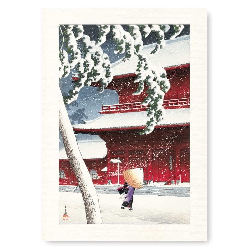 Japansk affisch - Zojo Tempel A3