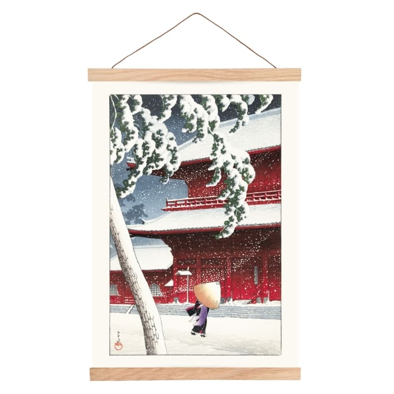 Japansk affisch - Zojo Tempel A3