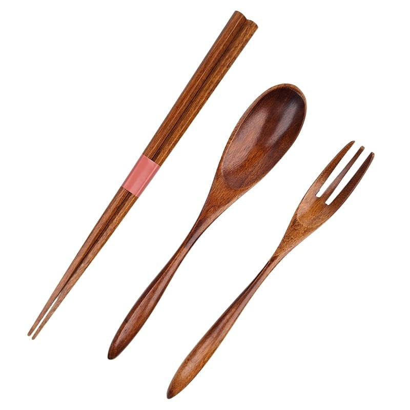 Japansk bestickset i trä