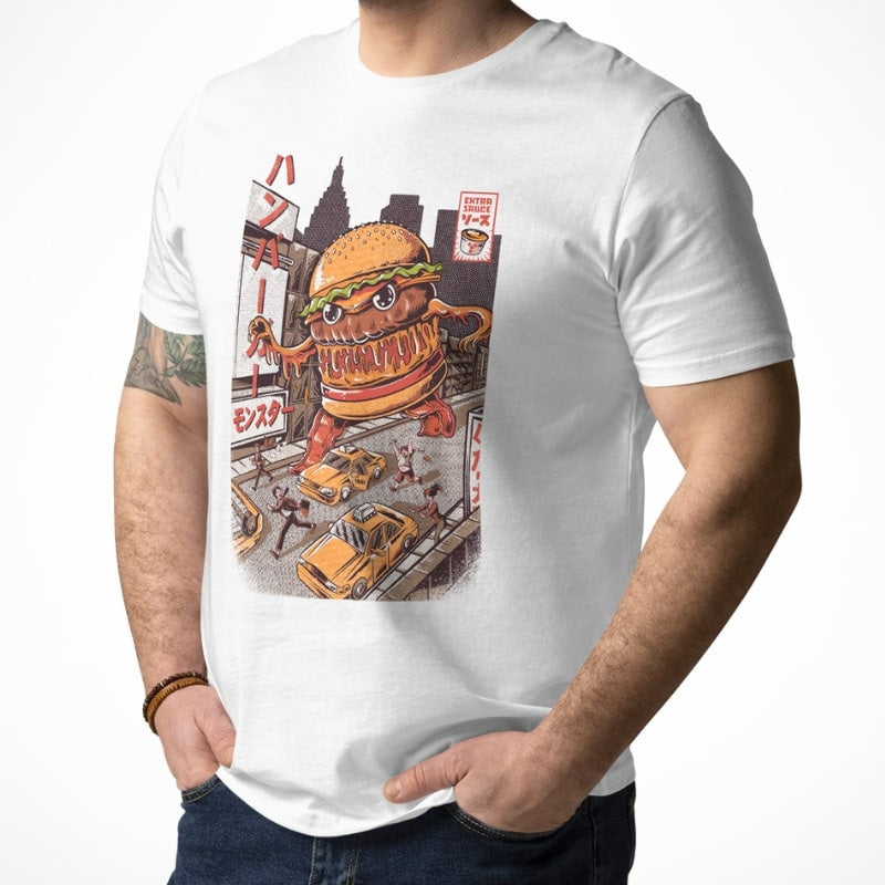 Japansk Burgerzilla T shirt