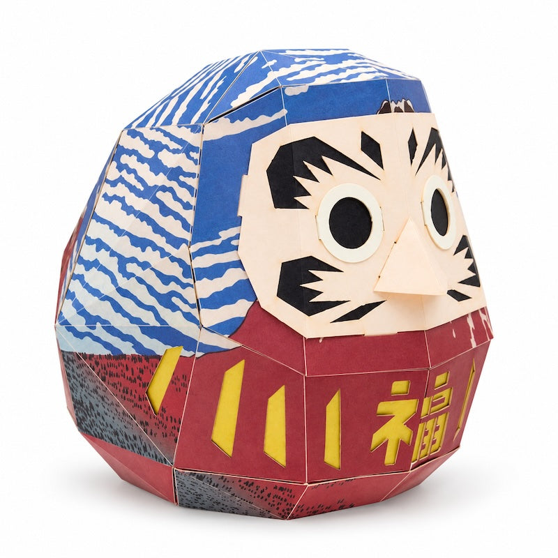 Japansk Byggsats i Papper - Daruma