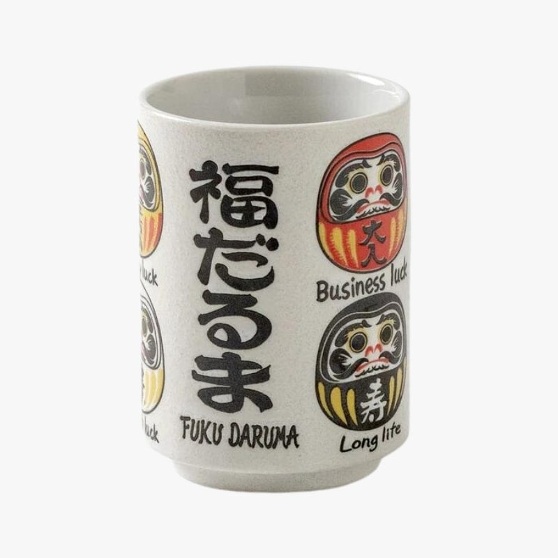 Japansk Daruma mugg