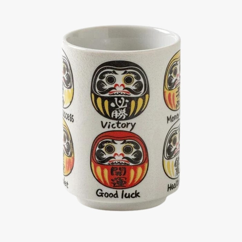 Japansk Daruma mugg