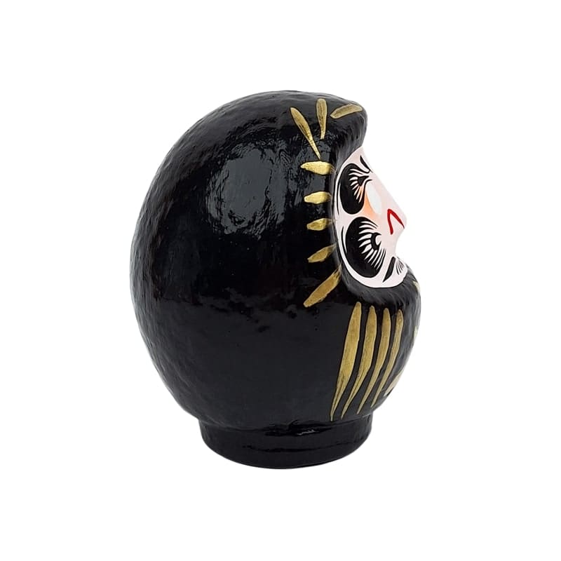 Japansk Daruma Svart 9 till 15 cm