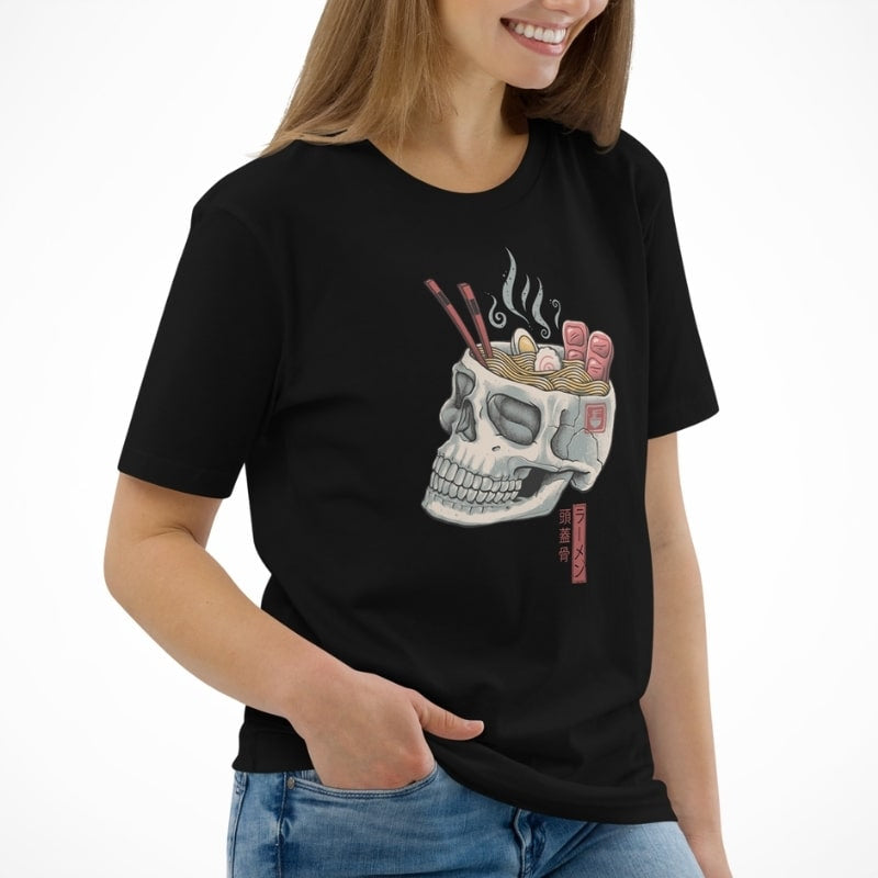Japansk dödskalle Ramen T shirt