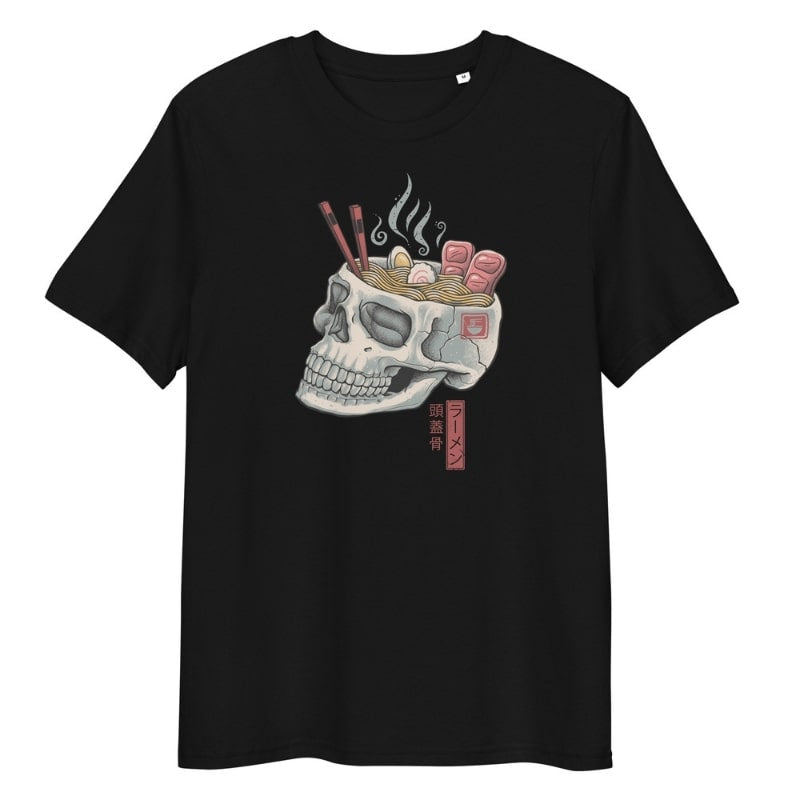 Japansk dödskalle Ramen T shirt S / Noir