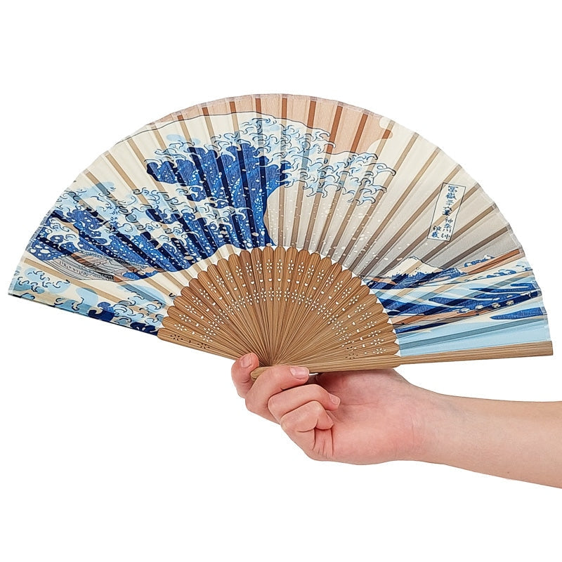 Japansk fan Den stora vågen i Kanagawa