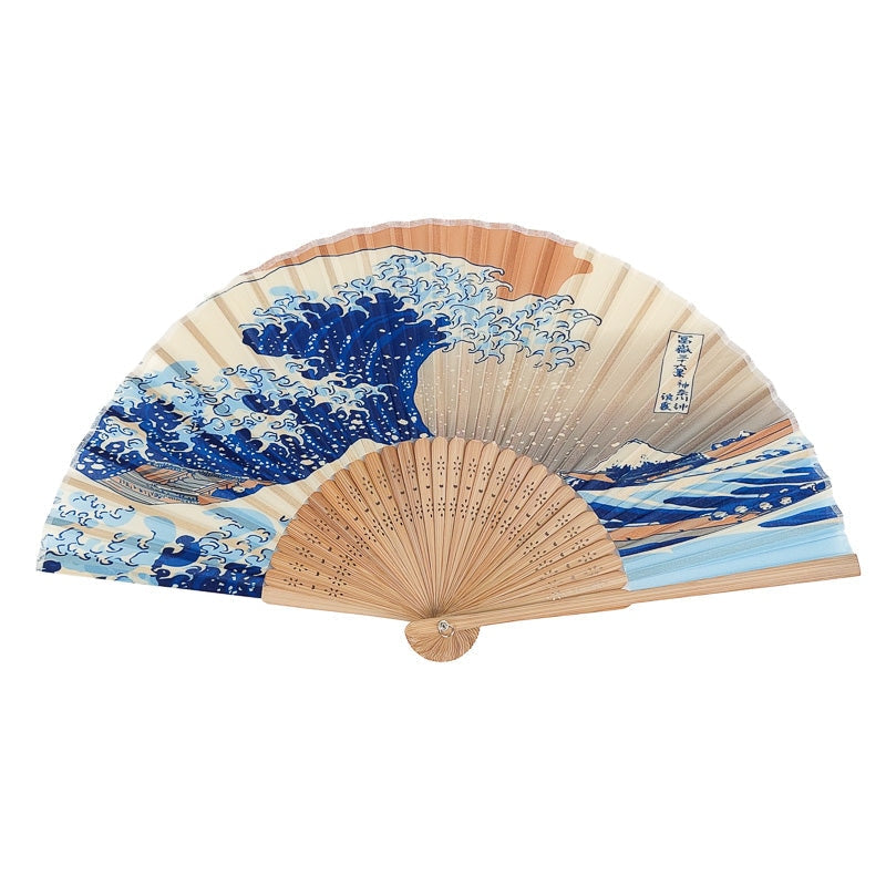 Japansk fan Den stora vågen i Kanagawa