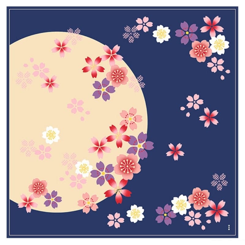 Japansk Furoshiki Shizuka Sakura 90x90 cm