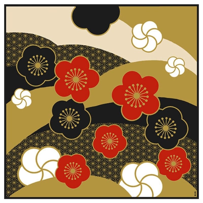 Japansk Furoshiki Ume Nishiki 90x90 cm