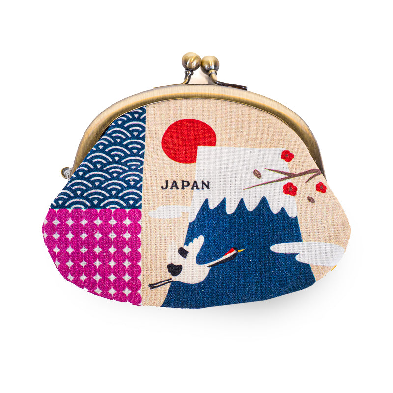 Japansk Gamaguchi-portmonnä - Fuji