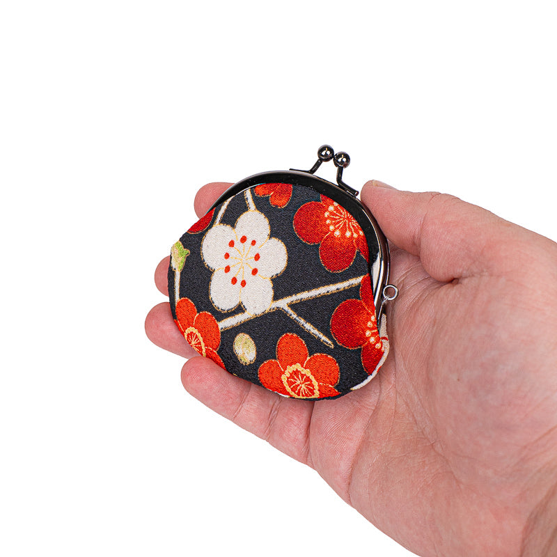 Japansk Gamaguchi-portmonnä - Ume
