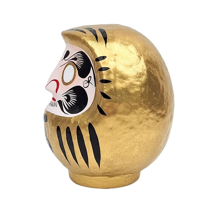 Japansk Golden Daruma 9 till 15 cm