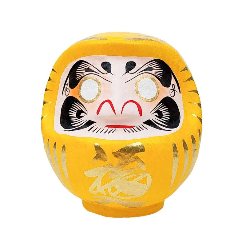 Japansk gul daruma 9 till 15 cm