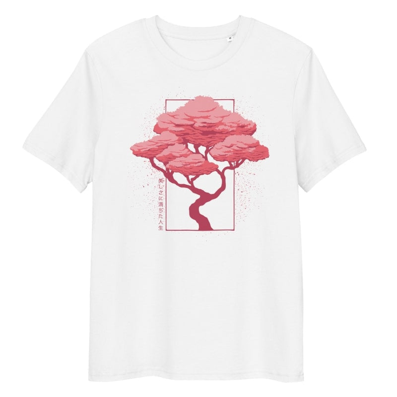 Japansk Hanami T shirt S / Blanc