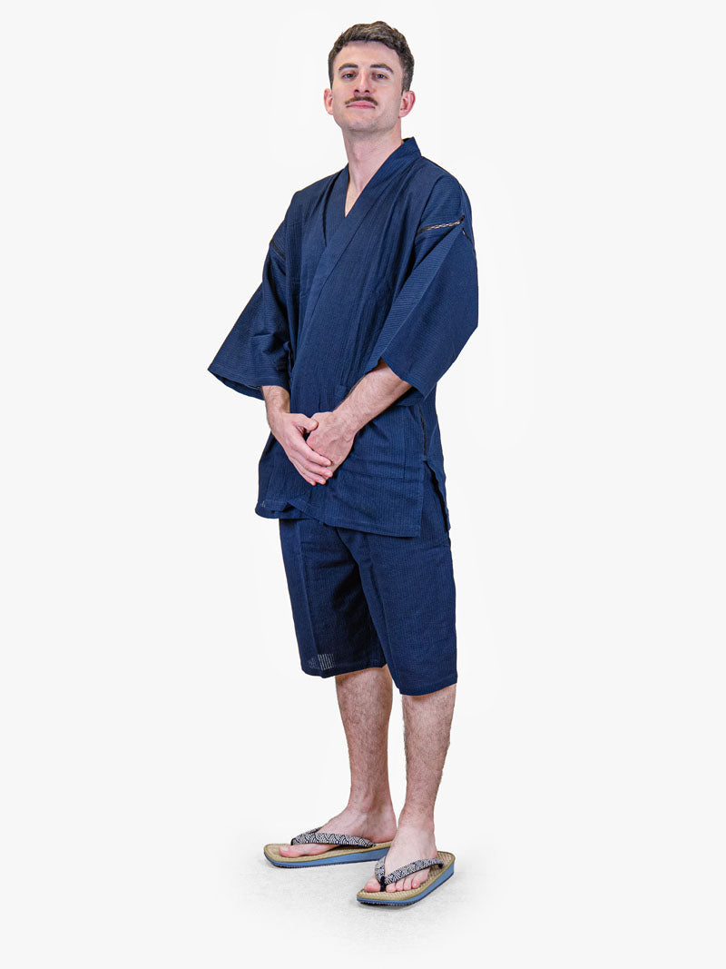 Japansk Jinbei Herr – Marinblå