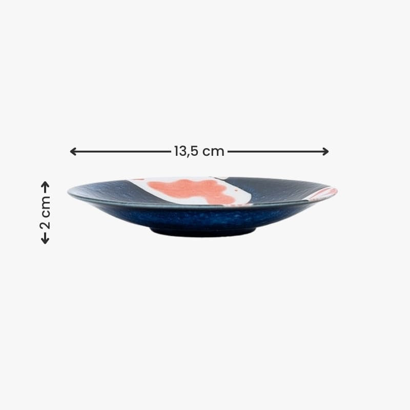 Japansk karp Koi Liten tallrik