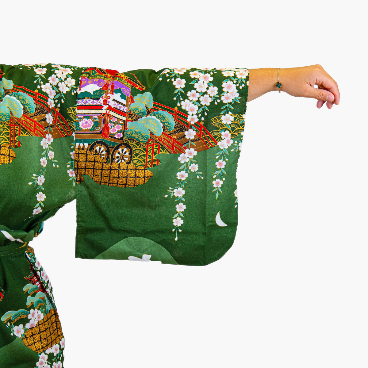 Japansk Kimono Dam – Grön Guruma