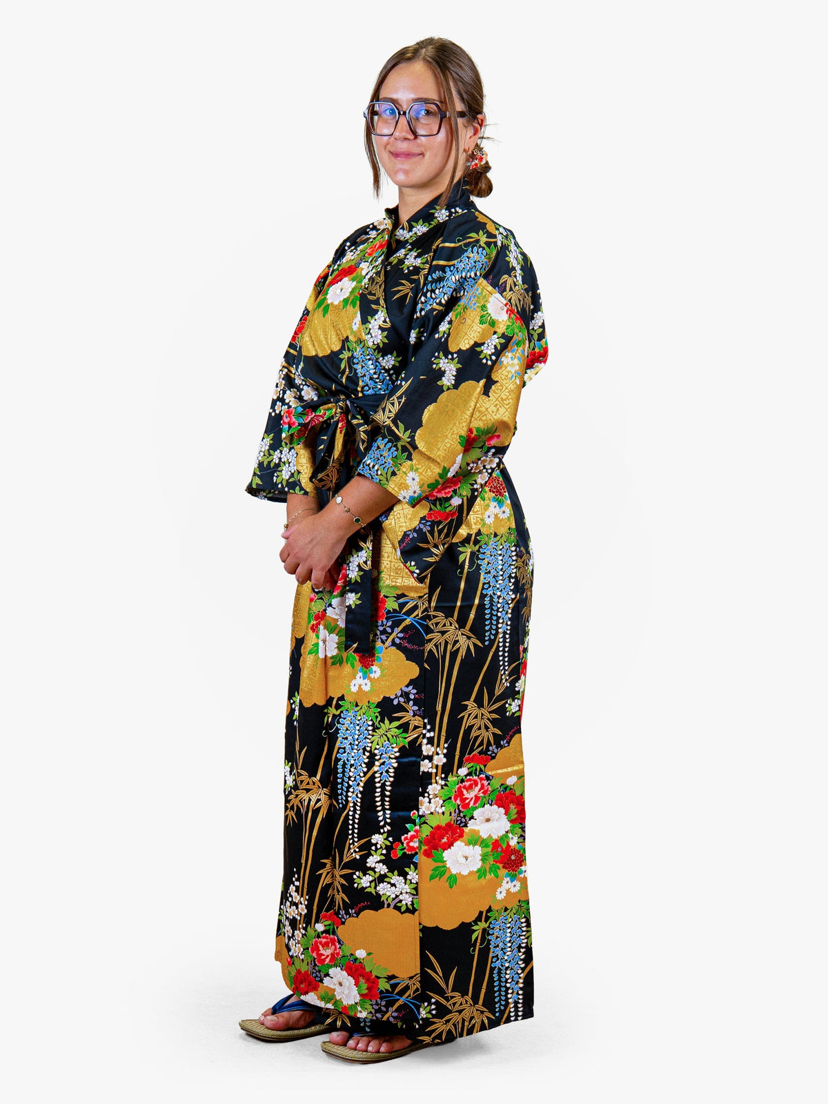Japansk Kimono Dam – Gyllene Botan