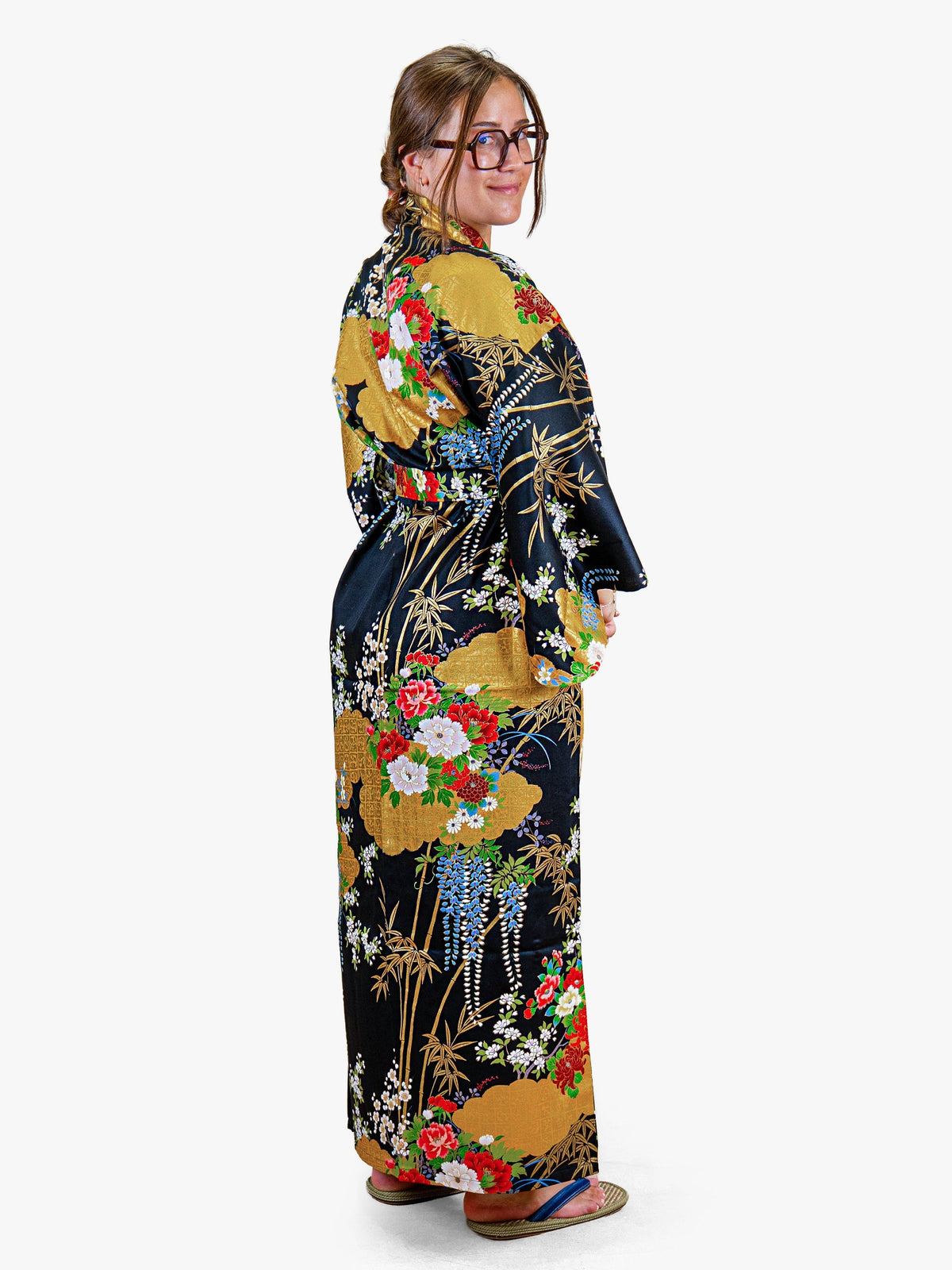 Japansk Kimono Dam – Gyllene Botan