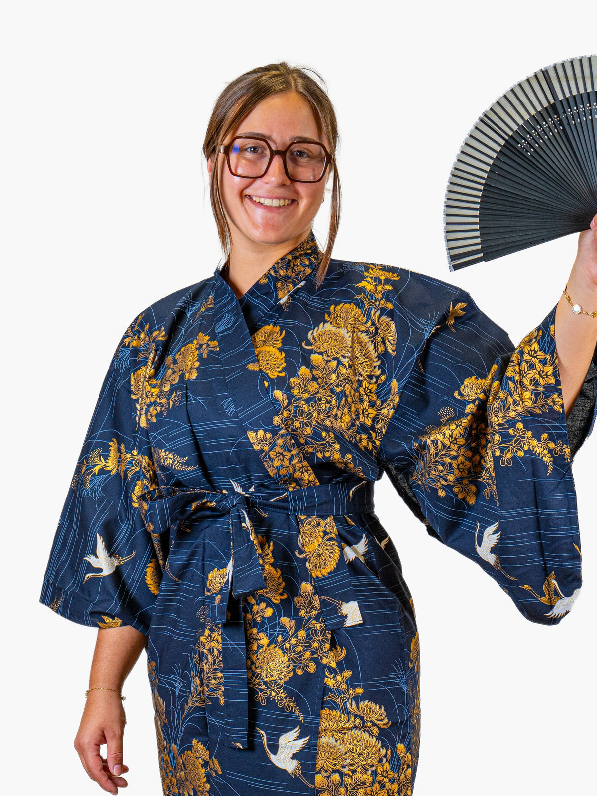 Japansk Kimono Dam – Kiku Tsuru