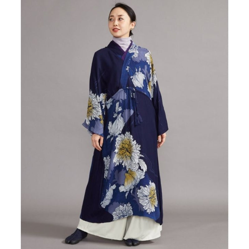 Japansk Kimono Klänning En storlek