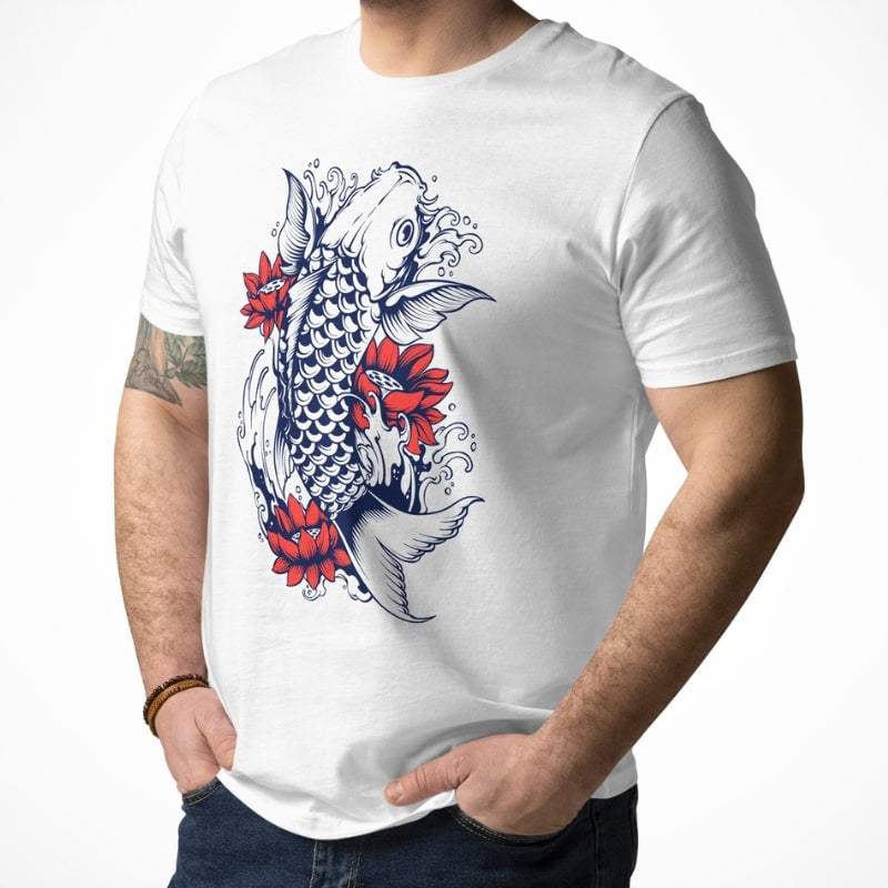 Japansk Koi Carp T shirt