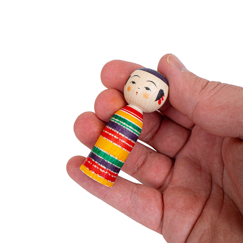 Japansk Kokeshi-docka - Yajiro Tsukuritsuke - 6 cm