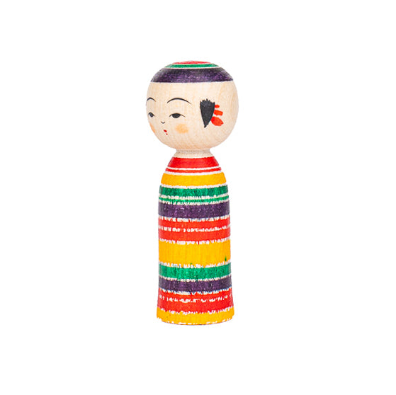 Japansk Kokeshi-docka - Yajiro Tsukuritsuke - 6 cm