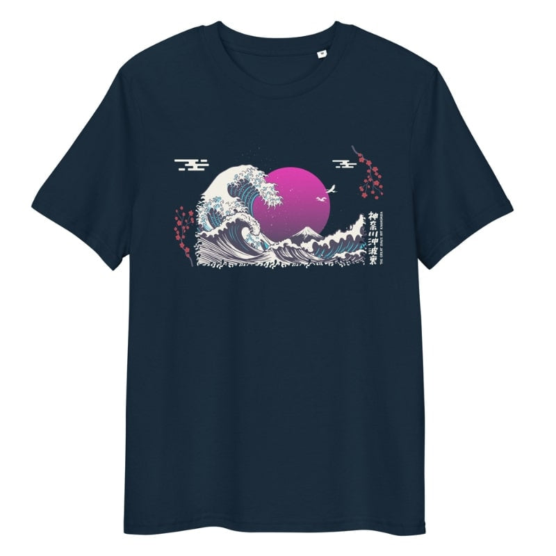 Japansk lila våg T shirt S