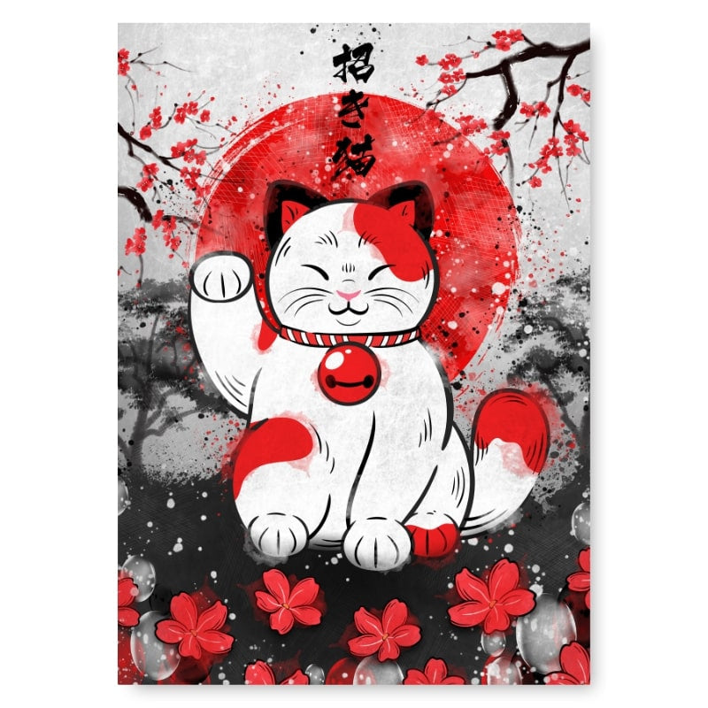 Japansk Lucky Cat Poster A3