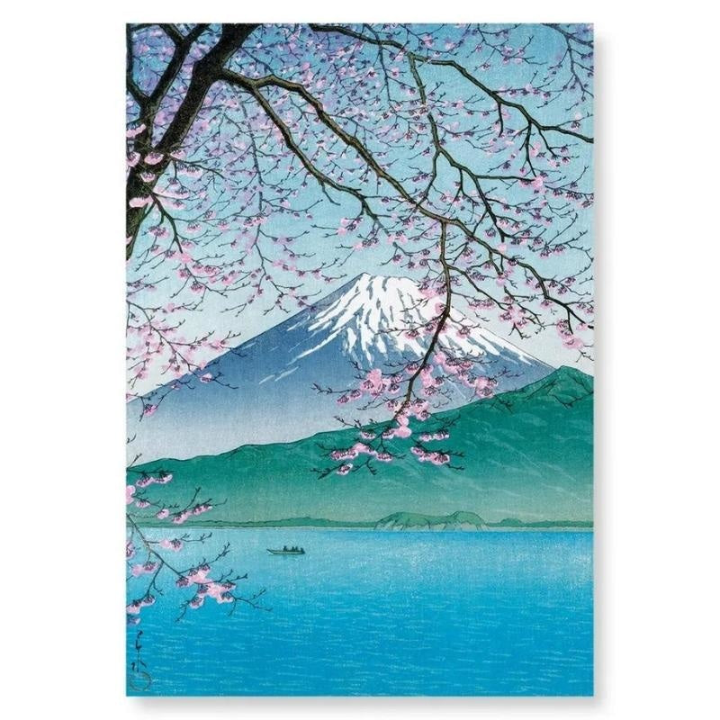 Japansk målning Mount Fuji A4