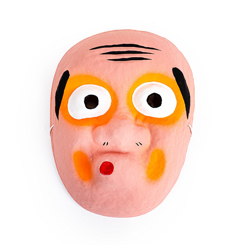 Japansk Mask - Papier-maché - Hyottoko