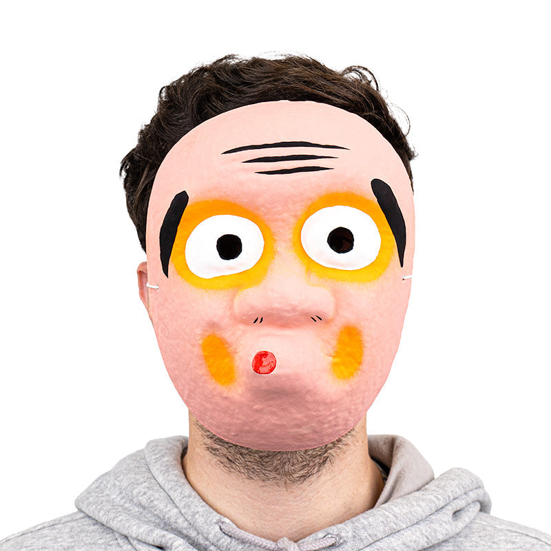 Japansk Mask - Papier-maché - Hyottoko
