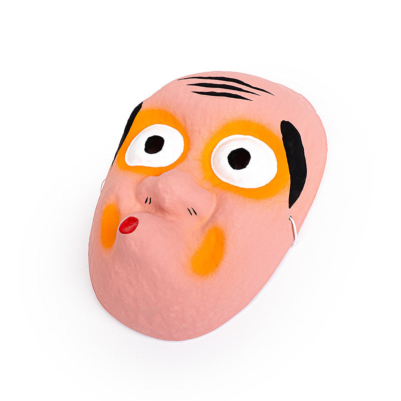 Japansk Mask - Papier-maché - Hyottoko