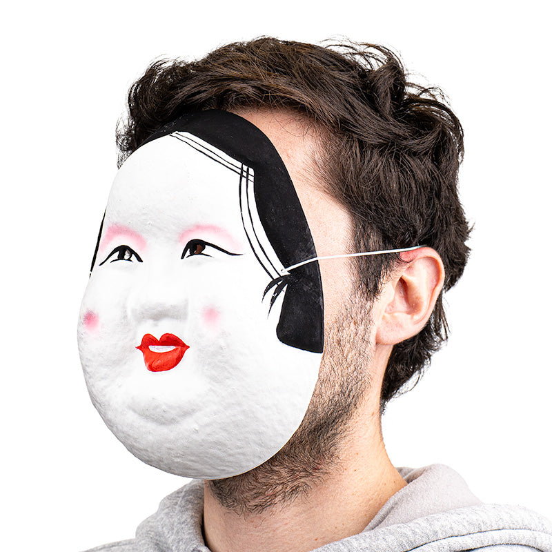 Japansk Mask - Papier-maché - Okame