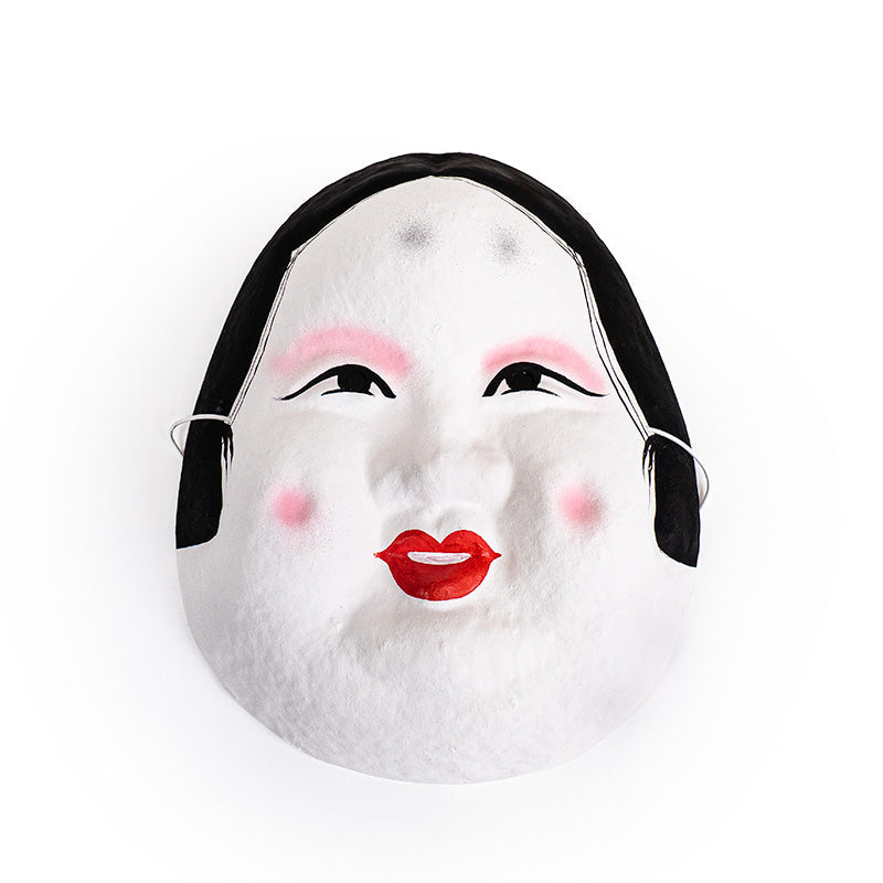 Japansk Mask - Papier-maché - Okame