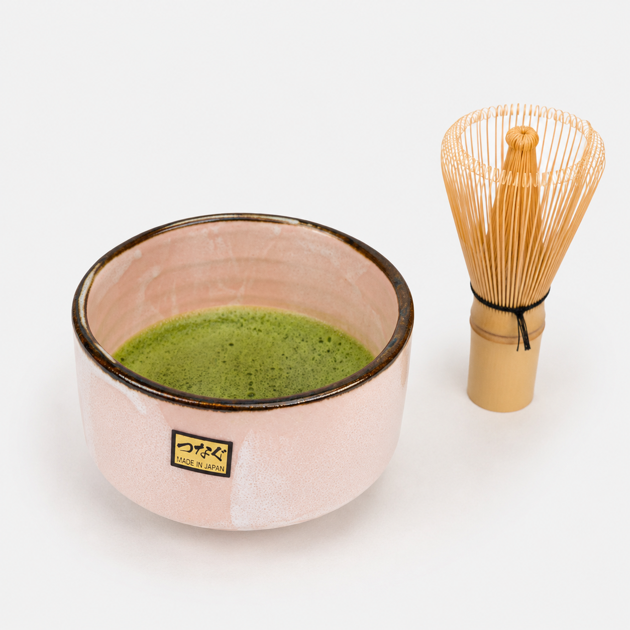 Japansk matchaskål Chawan Rosa