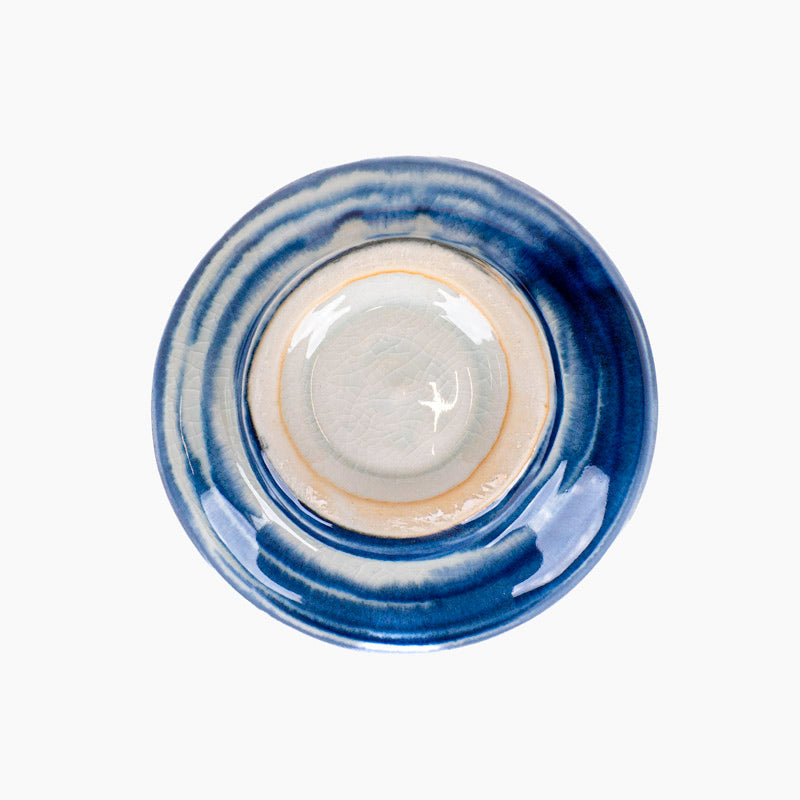 Japansk matchaskål Cobalt Blue