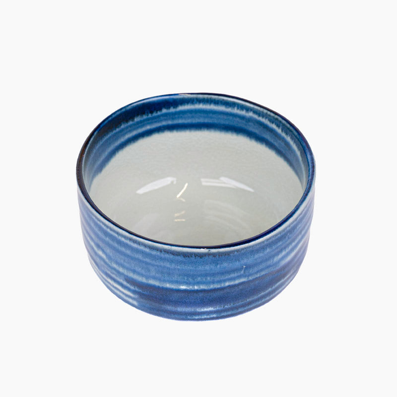 Japansk matchaskål Cobalt Blue