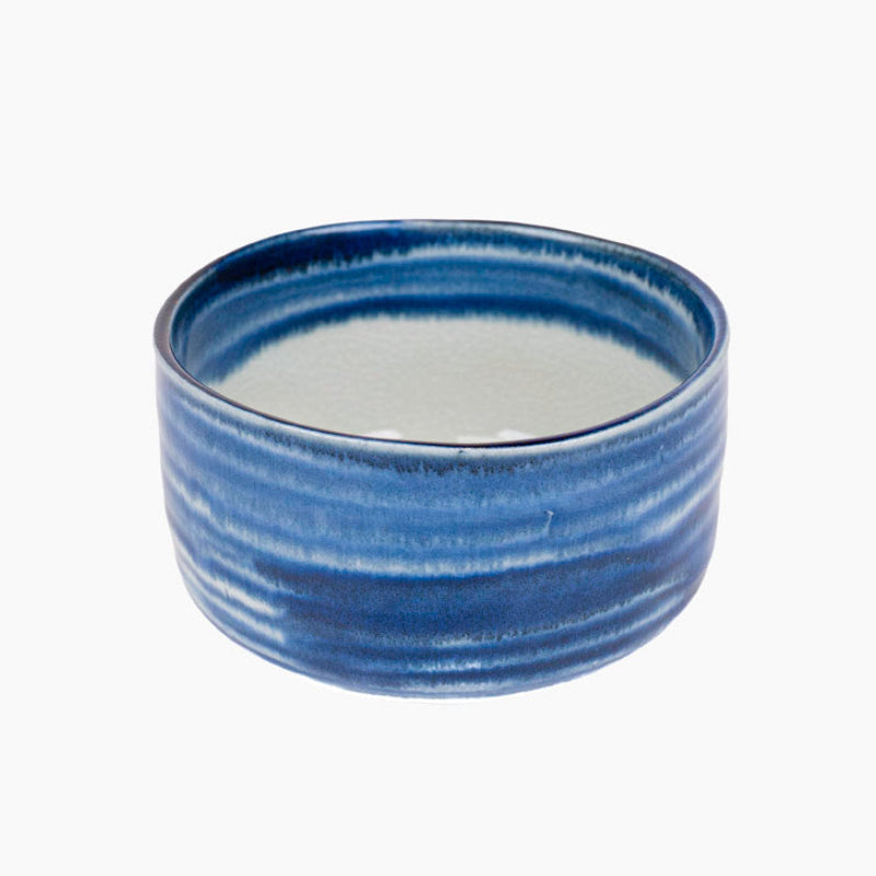 Japansk matchaskål Cobalt Blue
