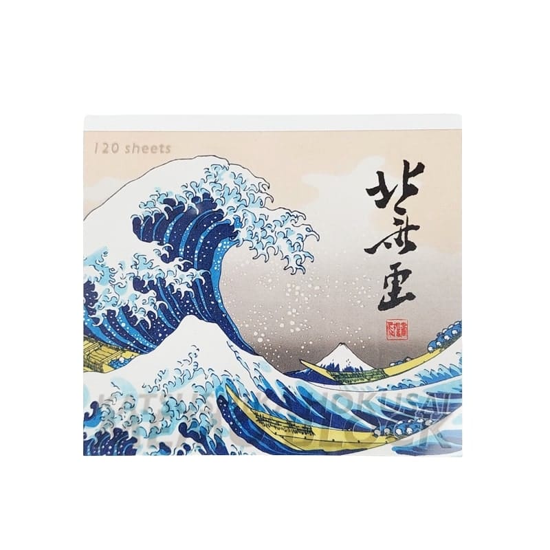 Japansk memoblock Hokusai tryck