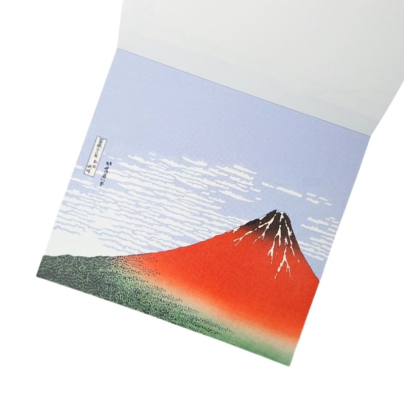Japansk memoblock Hokusai tryck
