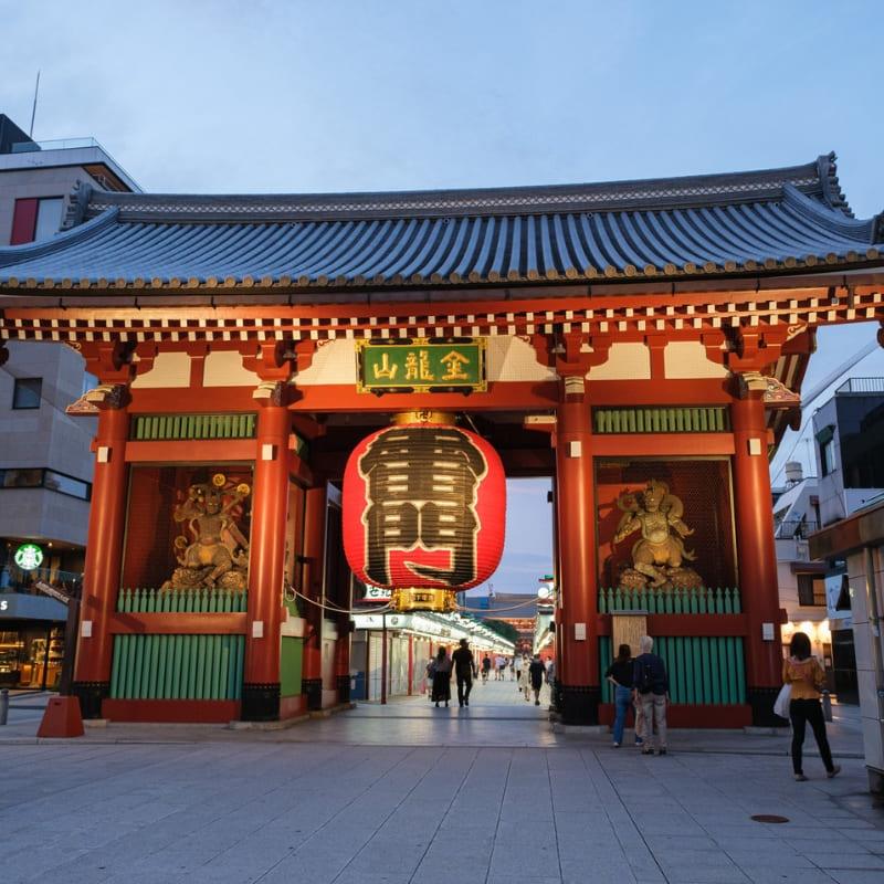 Japansk miniatyrmodell - Asakusa
