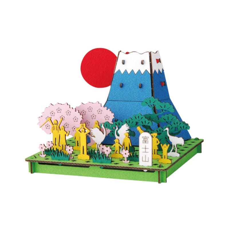 Japansk miniatyrmodell - Fujiberget