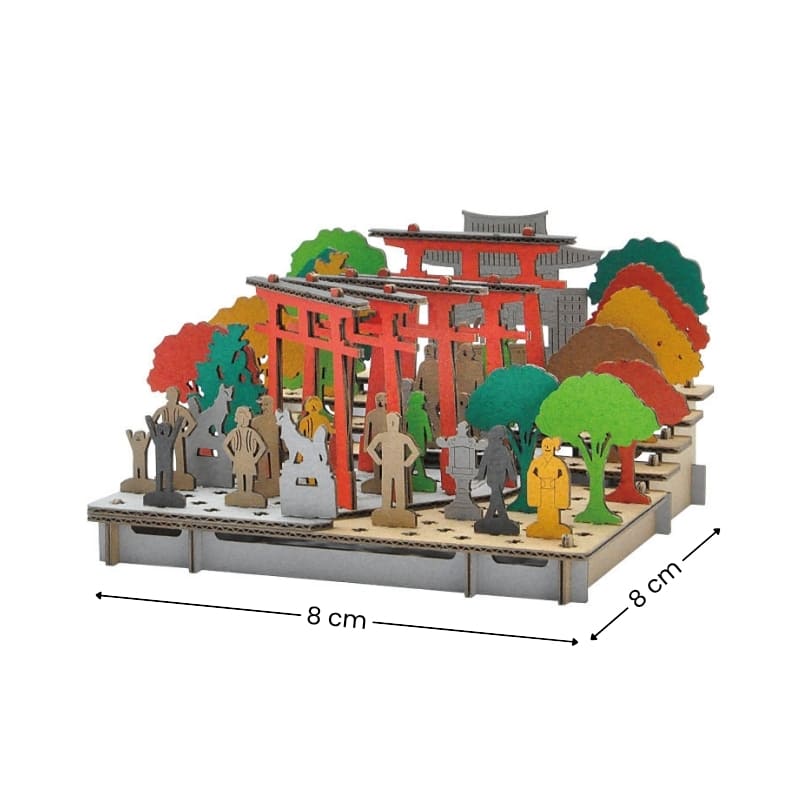 Japansk miniatyrmodell - Fushimi Inari Shrine
