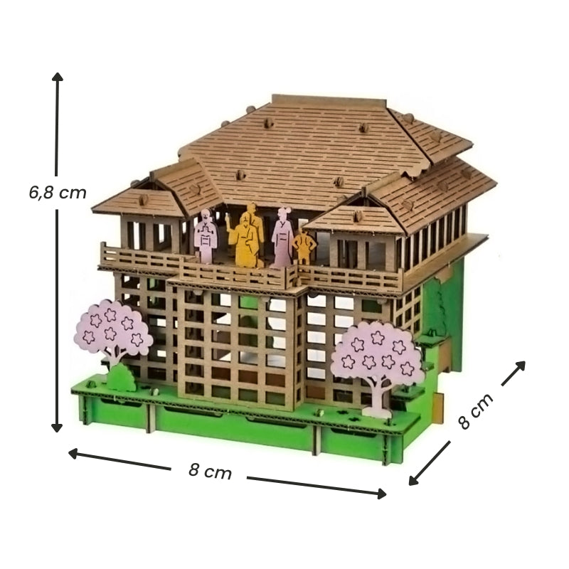 Japansk miniatyrmodell - Kiyomizu-dera tempel